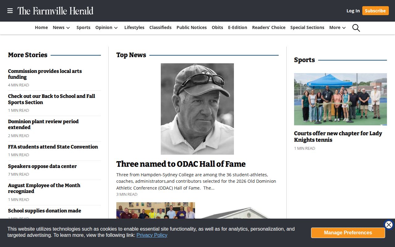 Prince Edward County crime news record follow-up at the Farmville Herald
